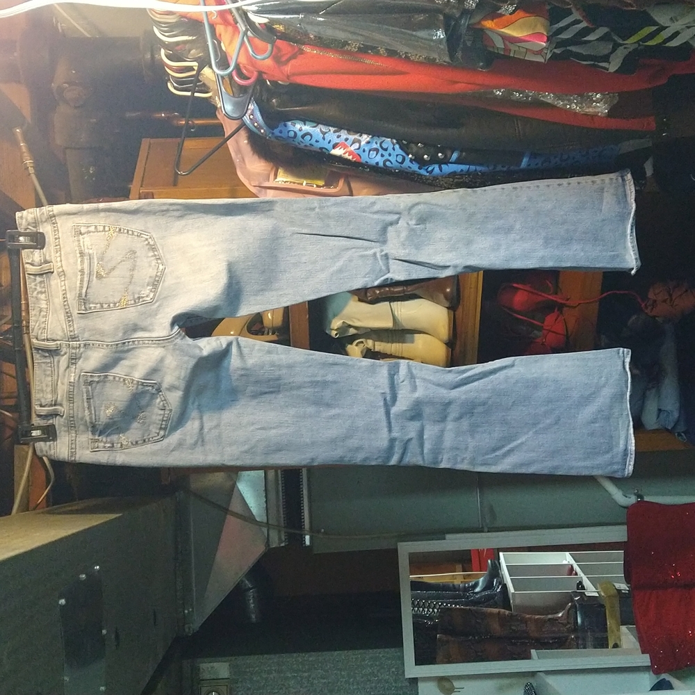 Distress jeans size 31 silver brand